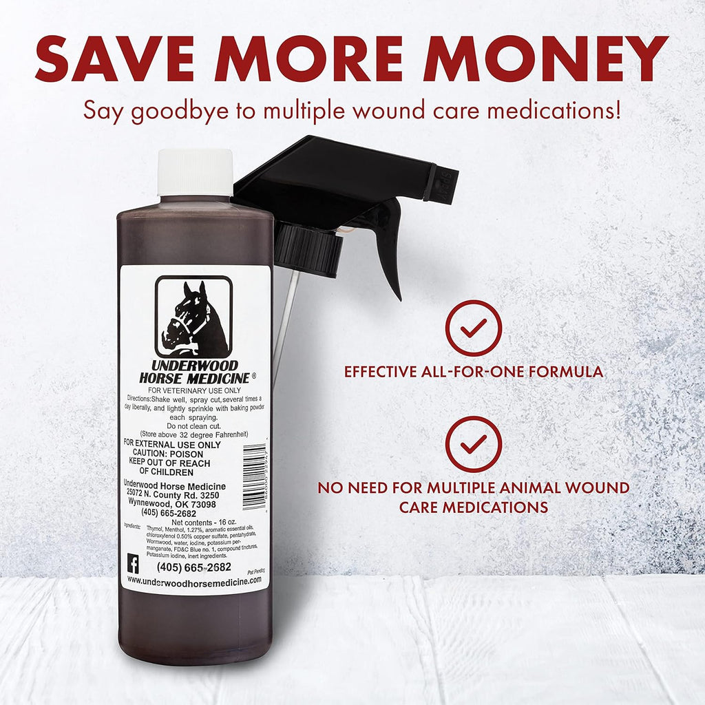 Underwood Horse Medicine authentic imported wound care supply