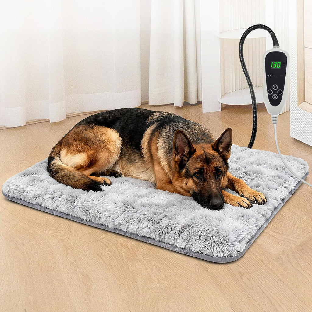 GOLOPET Cat Heating Pad 18x18 in with Smart Thermostat Switch and Power Line Protection Tube,Obtained MET and UL Dual Certification,Waterproof Pet Heating Pad for Cats, Long Velvet Cloth Cover - Image 12