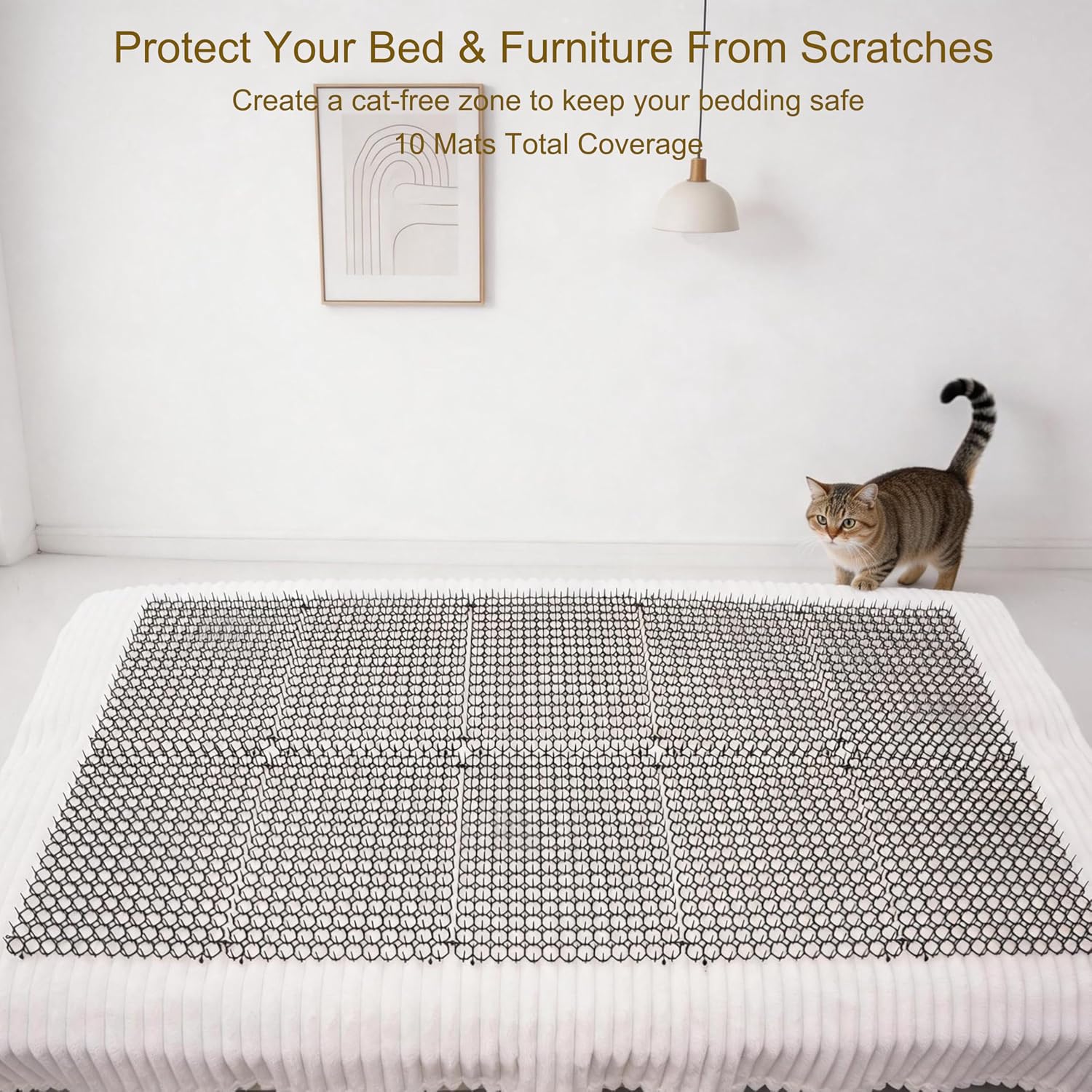 10 piece set of Vtedu cat repellent mats in luxury packaging