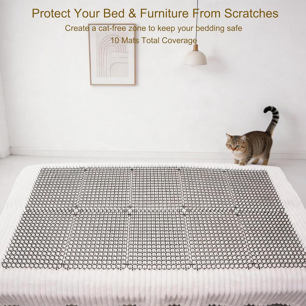 10 piece set of Vtedu cat repellent mats in luxury packaging
