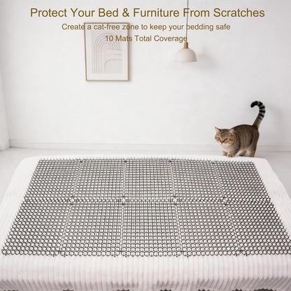 10 piece set of Vtedu cat repellent mats in luxury packaging