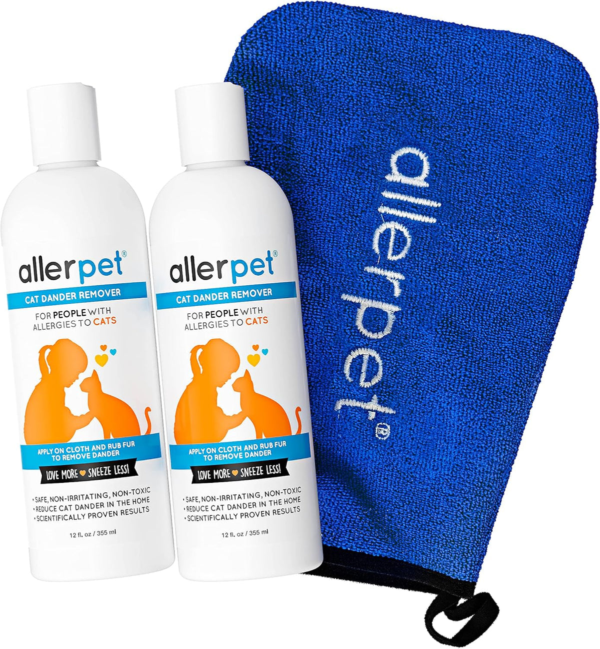 Allerpet Aloe Vera Free Cat Dander Remover - Pet Dander Allergy Relief, Natural & Safe Allergy Relief for Cats and Humans, Soothing Chamomile & Rosemary, Made in USA (12 oz) - Image 11