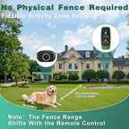 Patpet pet containment system transmitter illustrating adjustable range settings for outdoor safety boundaries