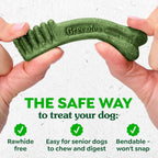 Detailed nutrition information on Greenies dental dog treats bottle