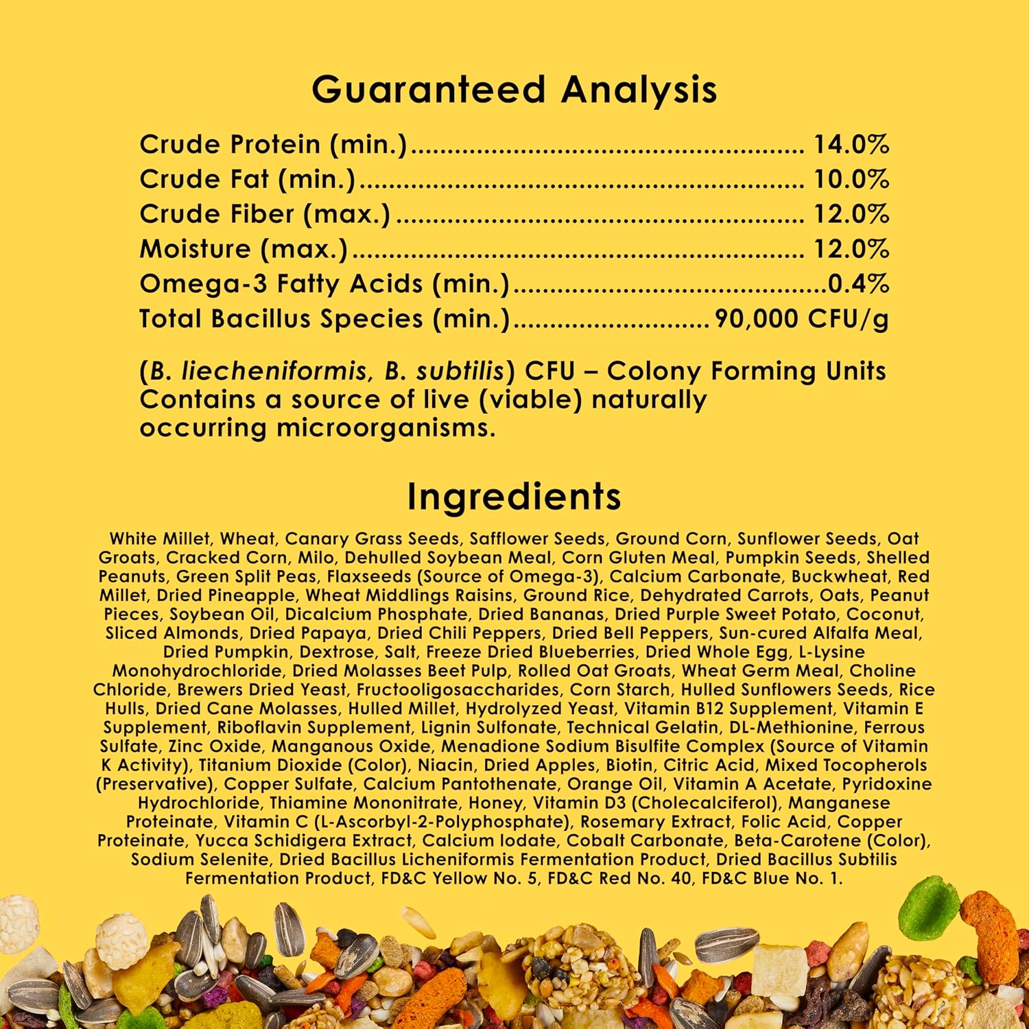 Kaytee Fiesta 4.5 pound bag size reference