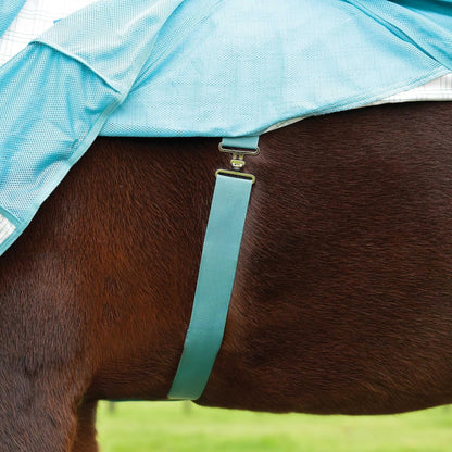 Kool Coat 78 inch horse blanket highlighting the smooth inner lining designed to prevent mane rubbing