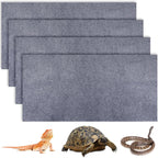 Haull 4 Pcs Reptile Carpet Pet Terrarium Floor Liners Bedding Substrate Liner Supplies Reptile Cage Mat Tank Accessories for Lizard Bearded Dragon Tortoise Snake Leopard (47 x 24 Inch, Coffee) - Image 9