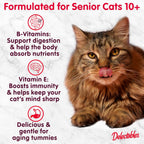 Delectables Lickable Treat Bisque Senior 10+ Wet Cat Treat Variety Pack, Food Topper, Hydrating, Grain-Free, No Fillers, No By-Products, No Added Preservatives, 1.4oz Pouch, 12ct - Image 10