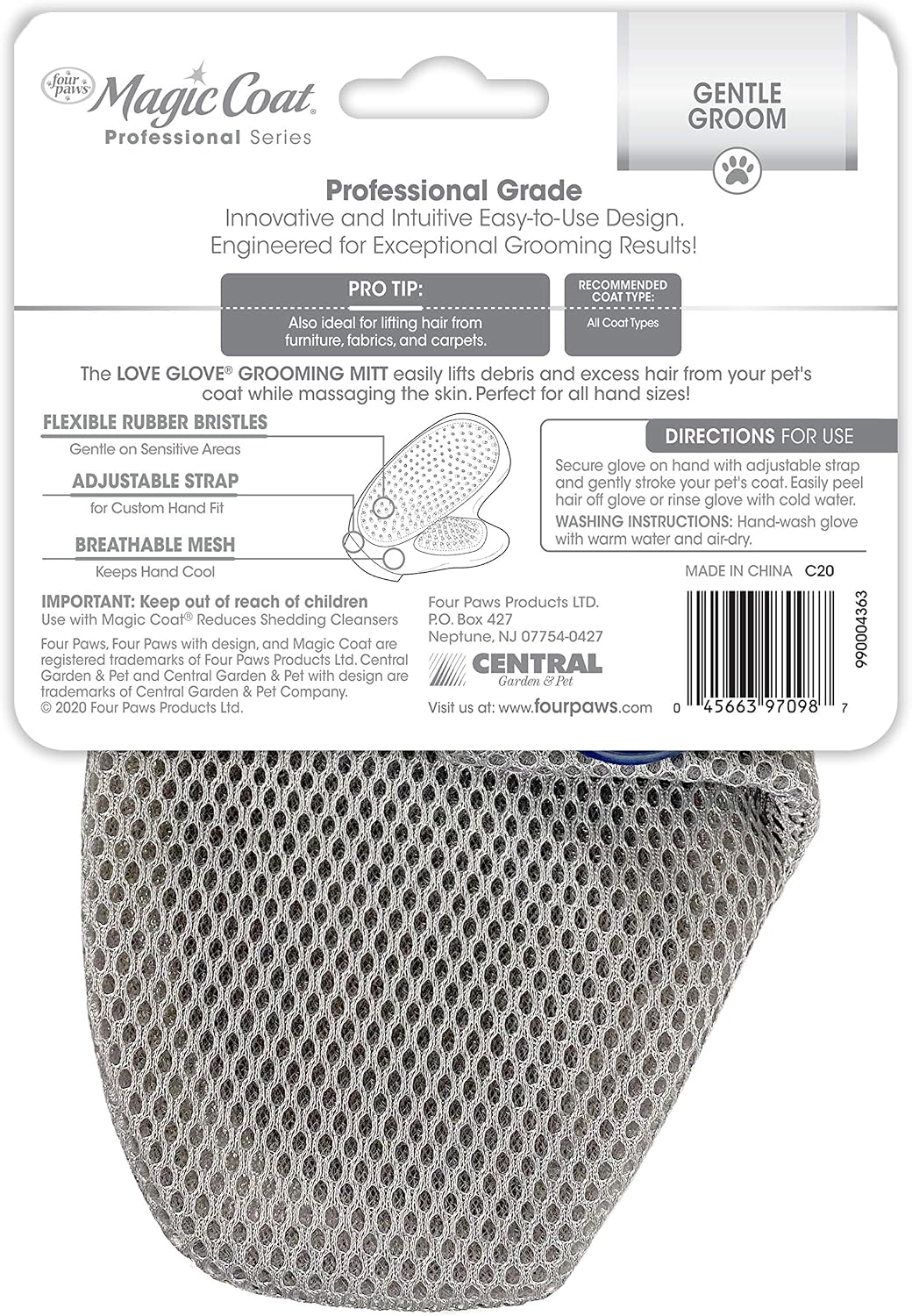 Magic Coat Professional Series Love Glove Dog Grooming Mitt - Image 10