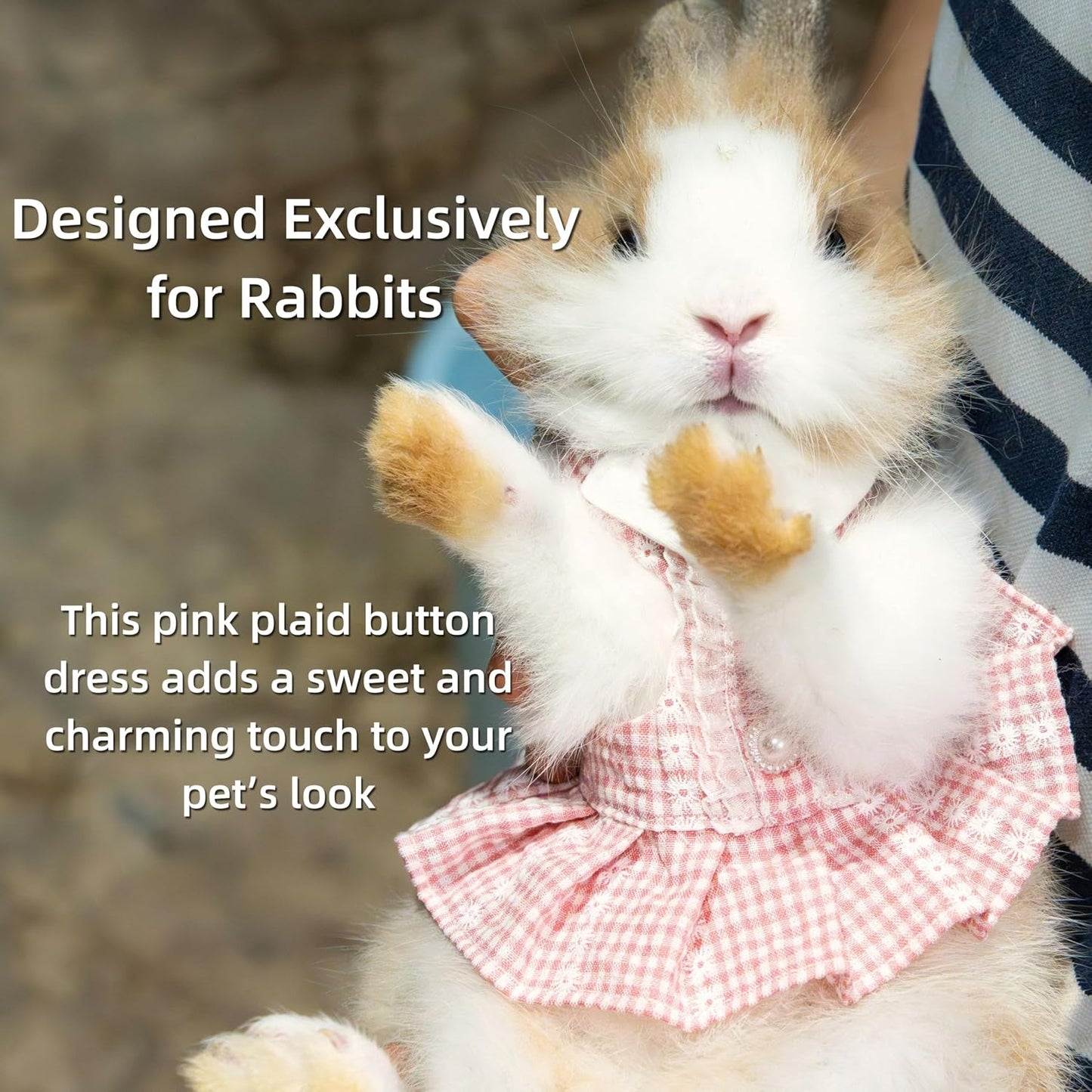 Comfortable breathable cotton pet vest dress with secure outdoor leash setup.