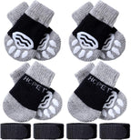 Frienda 8 Pieces Anti-Slip Socks for Cats Small Dog Socks to Prevent Licking Paws, Traction Control Boots Paw Protectors for Hardwood Floors for Puppy Small Dogs and Kittens(S,Pink) - Image 9
