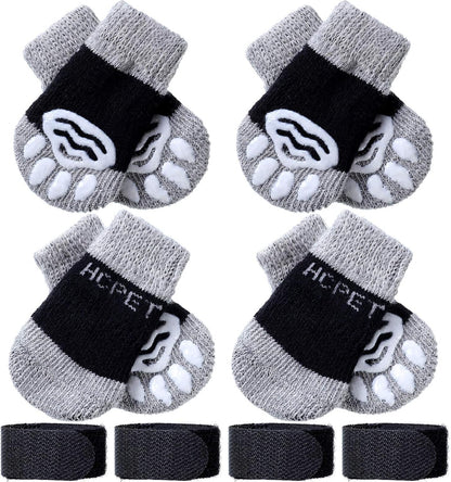 Frienda 8 Pieces Anti-Slip Socks for Cats Small Dog Socks to Prevent Licking Paws, Traction Control Boots Paw Protectors for Hardwood Floors for Puppy Small Dogs and Kittens(S,Pink) - Image 9