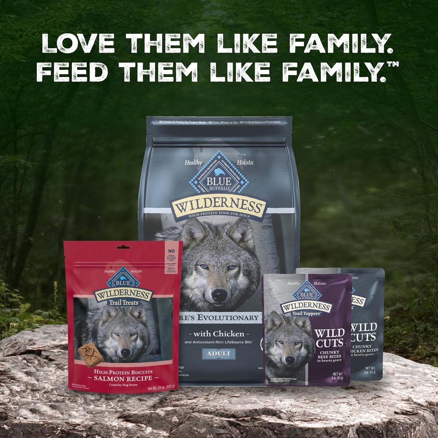 Blue Buffalo Wilderness Trail Toppers Wild Cuts Chicken & Beef Variety Pack, Natural Wet Dog Food Made with Natural Ingredients, Protein-Rich & Grain-Free Recipes, 3-oz. Each (12 Pouches) - Image 9