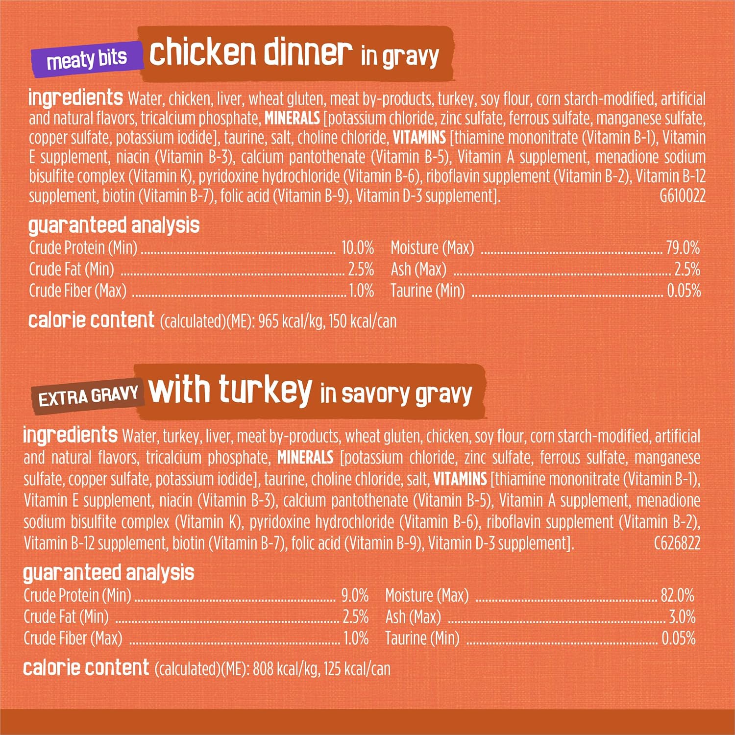 Purina Friskies extra gravy chunky chicken wet cat food can details