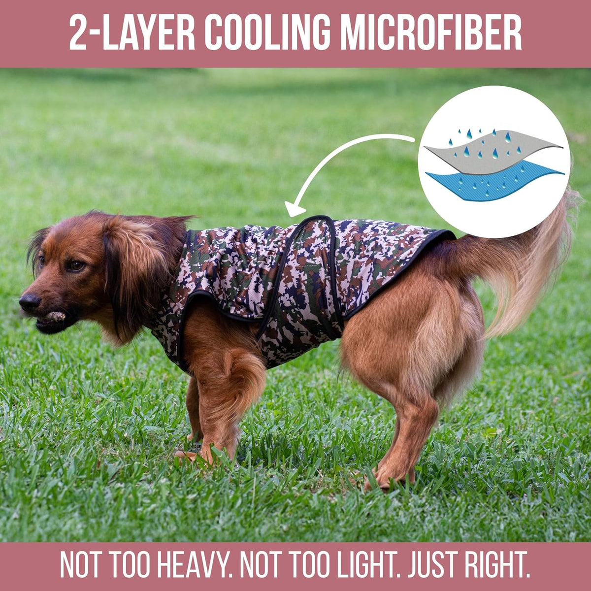 Dog Cooling Vest, 2-Layer Microfiber Cooling Jacket, Pink, L | Longer cooling duration, balanced comfort, UV protection, soft double-layer microfiber fabric, sizes to suit most dogs - Image 12