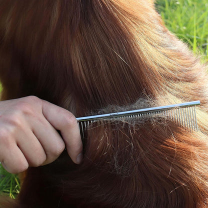 Non slip handle grip design on the authentic USA imported ROPO pet grooming accessories.