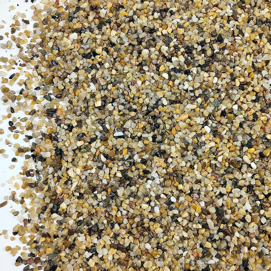 Shizwu 5lb coarse sand and decorative quartz pebbles front view