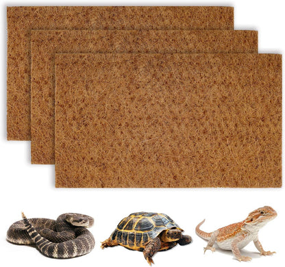 BWOGUE Reptile Carpet Natural Coconut Fiber Mat front view terrarium substrate