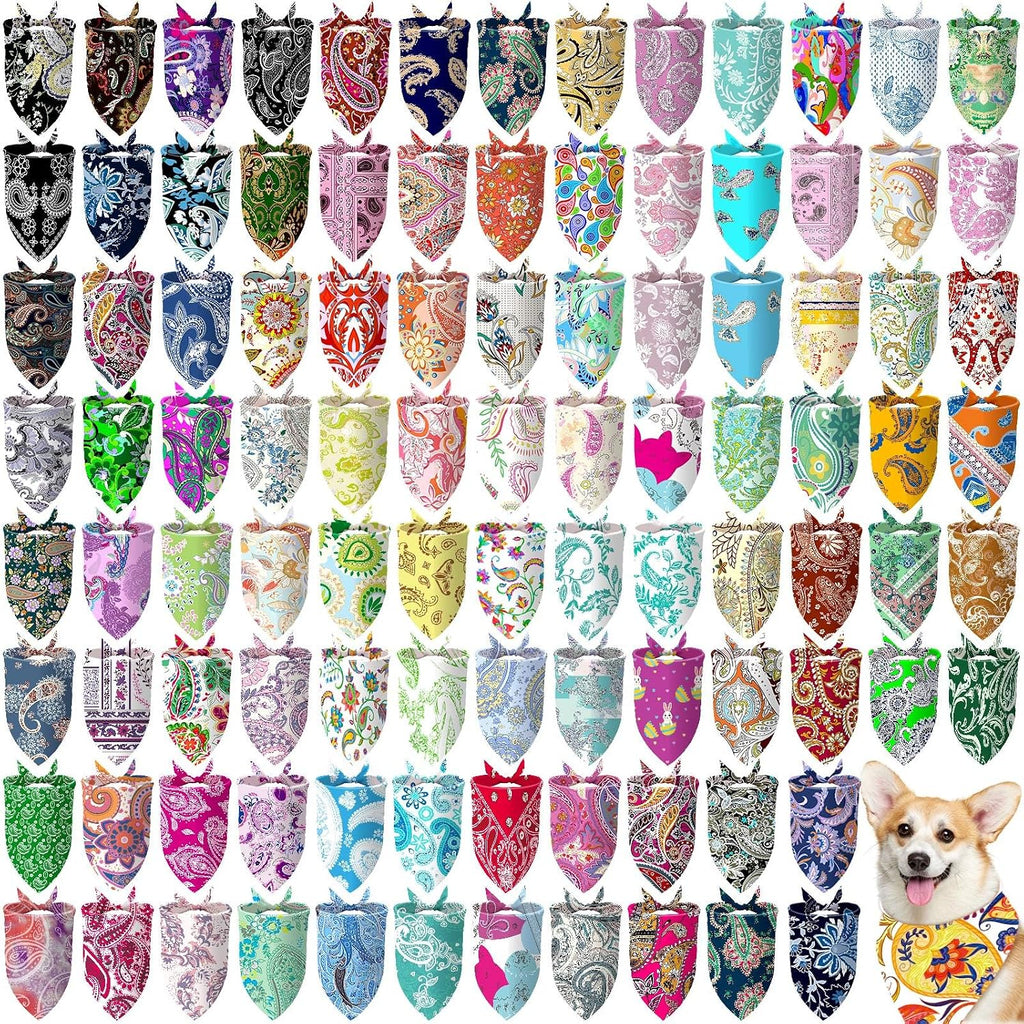 Huhumy 30 Pcs Adopt Me Dog Bandanas Bulk Pet Bibs Colorful Triangle Scarf Pet Adopt Me Bandanas for Medium Large Dogs Birthday Adoption Grooming Costume Decor - Image 14
