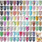 Huhumy 30 Pcs Adopt Me Dog Bandanas Bulk Pet Bibs Colorful Triangle Scarf Pet Adopt Me Bandanas for Medium Large Dogs Birthday Adoption Grooming Costume Decor - Image 14