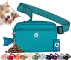Puppington 3-in-1 Crossbody Dog Walking Bag & Treat Pouch with Matching Planet Safe Poop Bags & Built-In Dispenser - Dog Mom Gift for Puppy Training with Zippered Pockets (Onyx Black) - Image 13