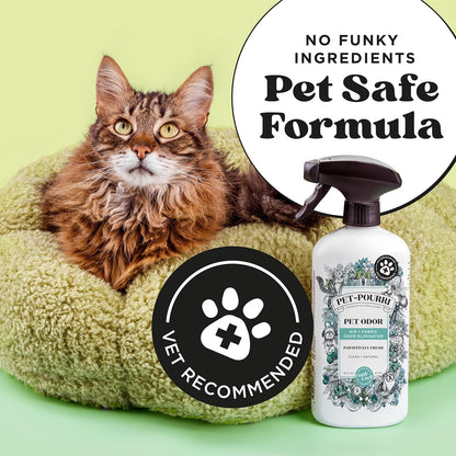 Poo-Pourri Pet-Pourri bottle in a clean home environment