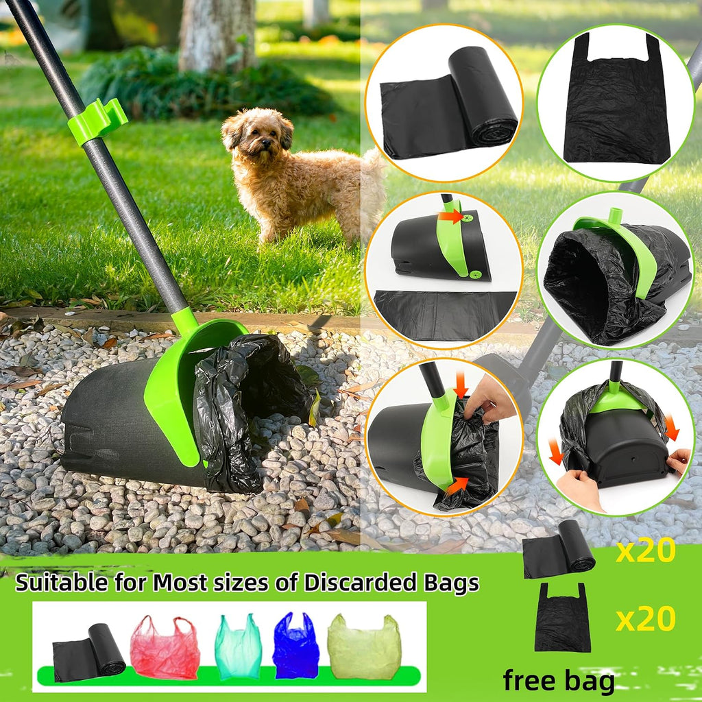 Ibestbuy spade attachment cleaning pet waste off a concrete driveway flat surface view