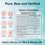 Wholesome Wellness Organic Raw Probiotics capsule count and potency label