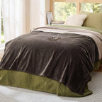 Bedsure Waterproof Blanket for Couch - Soft Flannel Fleece Couch Cover Throw Blanket for Large Dogs Pet Leakproof, Protector for Camping, Travel, 50"x60", Grey - Image 11