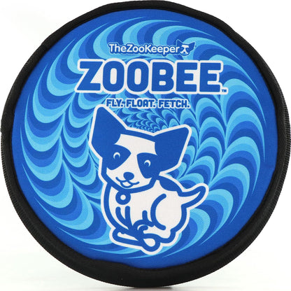 The ZooKeeper ZooBee Flying Disc Dog Toy - Soft & Durable Toss Disc for Indoor & Outdoor Play, Water Fetch & Pool Fun, Floats - Safe on Teeth - Dog Vision Friendly - Lightweight & Easy to Throw, Blue - Image 11