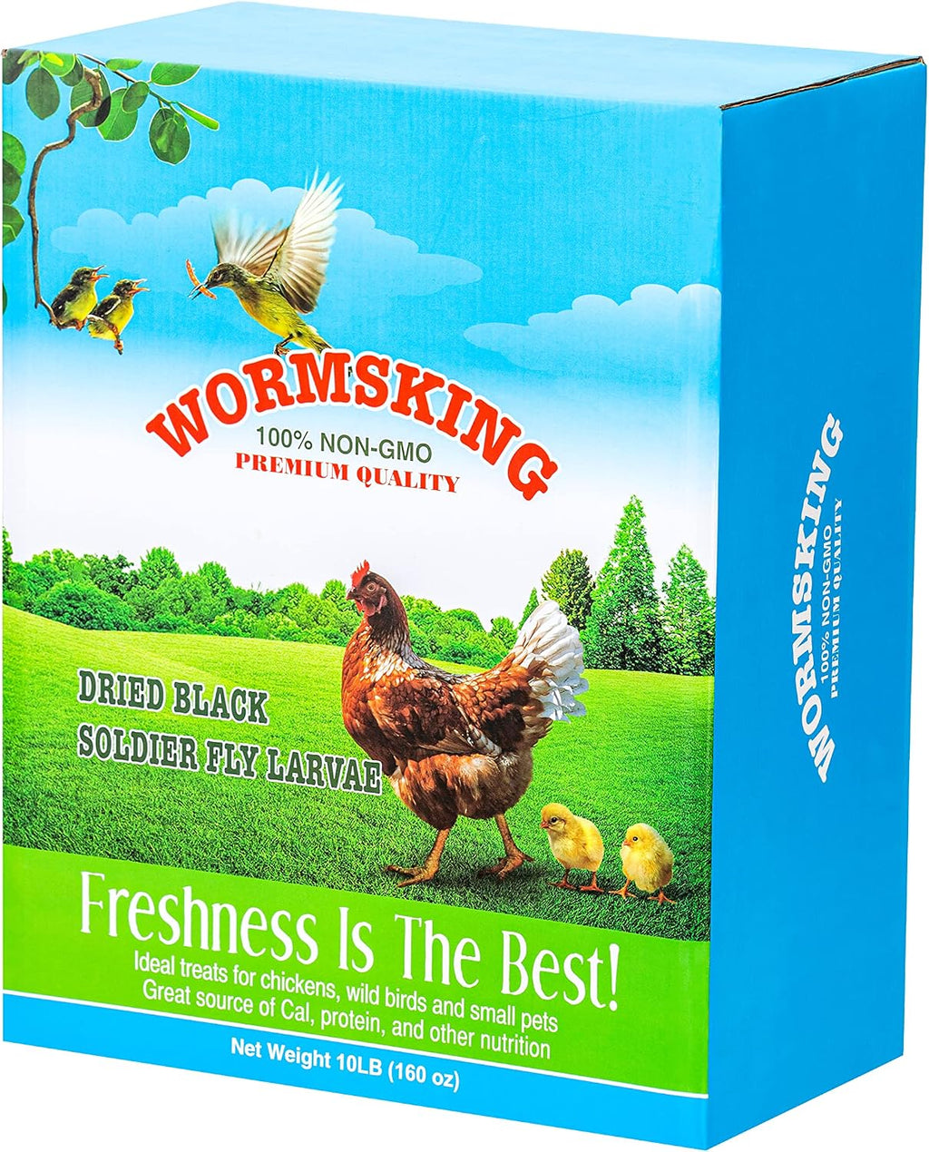 WORMSKING 5LB Dried Black Soldier Fly Larvae for Chickens | More Calcium Than Dried Mealworms, High Protein Poultry Treats, Duck Food, BSFL - Image 10