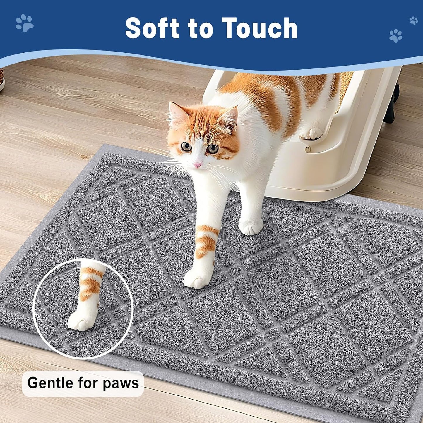 Smiry durable PVC cat carpet with water resistant floor protection layer
