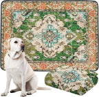 Small dog resting on Dogcator absorbent washable pet mat