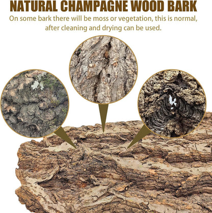 Premium reptile bark bedding layout for snakes and lizards