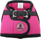Lime green pet walking harness laid flat to show design
