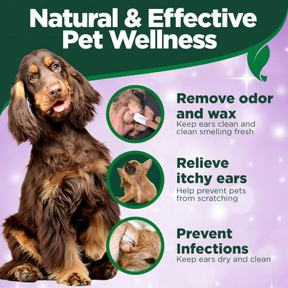 Vet's Best Ear Relief Finger Wipes for canine hygiene