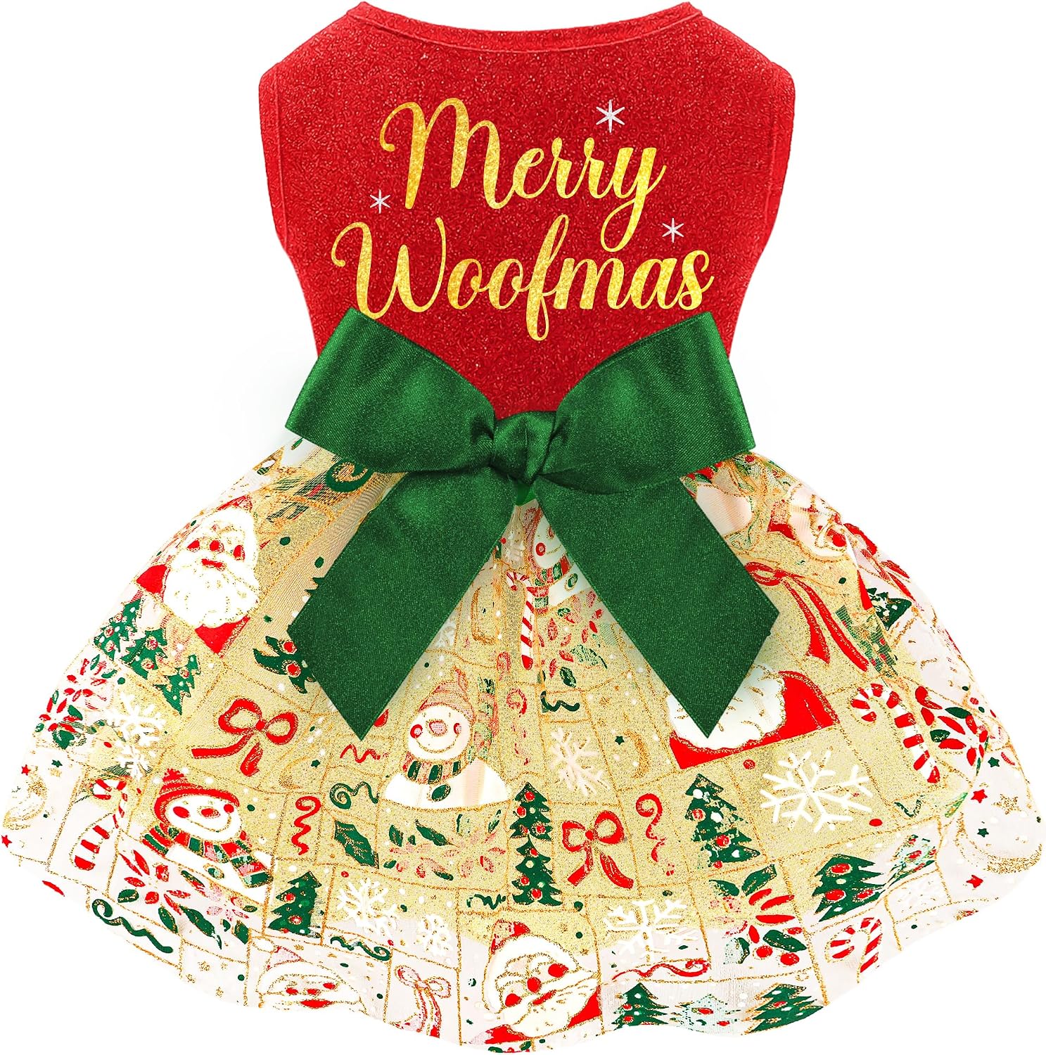 Happy 4th of July Dog Outfit Patriotic Dog Tulle Dress with Red Bowknot Independent Day Dogs Pet Doggie Apparel Clothes for Small Dogs Puppy Cats Girl - Image 9