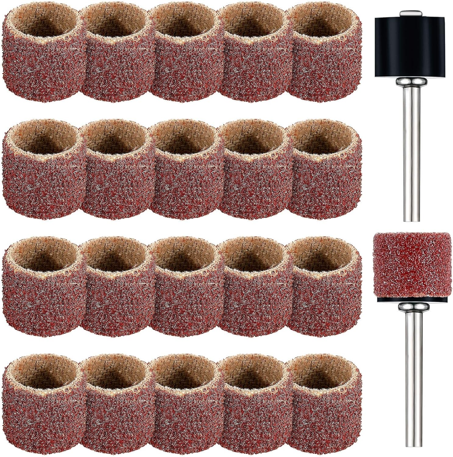 Replacement sanding bands and drums for animal grooming tools