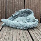 Youruitom personalized cat memorial garden stone showcasing its compact dimensions and texture