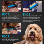 FURminator 2-in-1 Doodle Grooming Tool for Dogs, 1 Count, Dematting Tool with Comb for Mats, Tangles & Maintenance on Curly, Long, Silky & Wiry Coats - Image 10