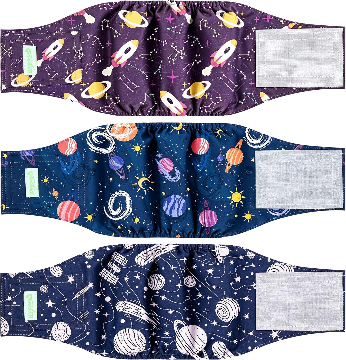 Wegreeco washable male dog belly band front view premium reusable diaper wrap
