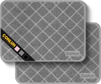 Conlun Cat Litter Mat Litter Trapping Mat, Premium Durable PVC Grid Mesh with Scatter Control, Non-slip, Less Waste Cat Litter Box Mat, Soft on Kitty's Paws, Urine Waterproof, 24" x 17" Grey - Image 11