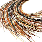 Feather Headz 21 Natural Color Hair Extensions kit front view