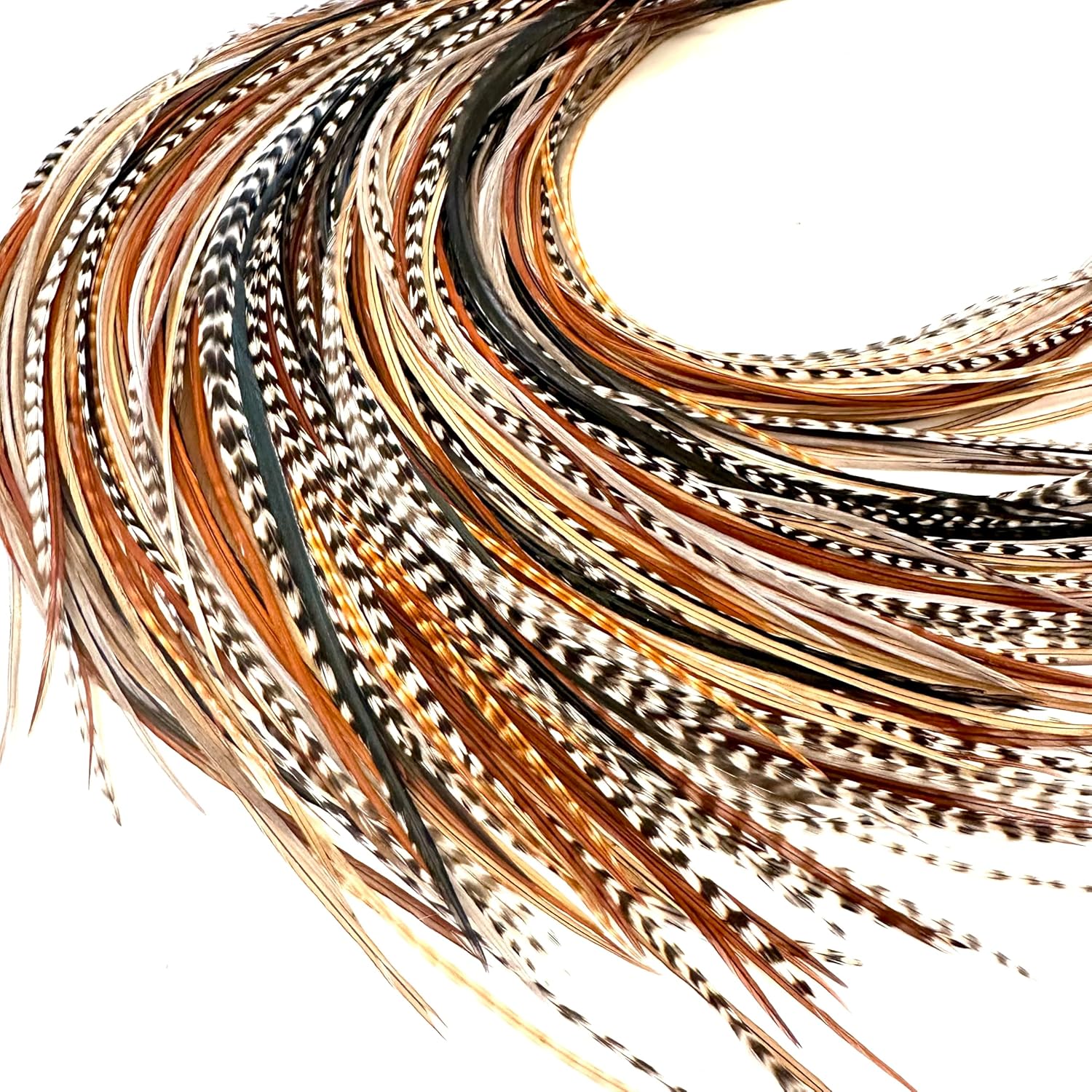 Feather Headz 21 Natural Color Hair Extensions kit front view