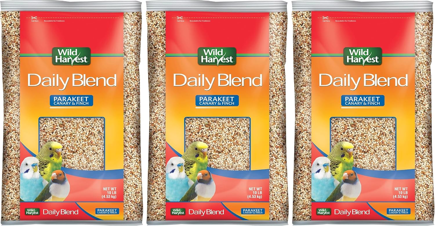 Wild Harvest Daily Blend Nutrition Diet for Parakeet, Canary and Finch 10 Pounds, Orange flavour - Image 10
