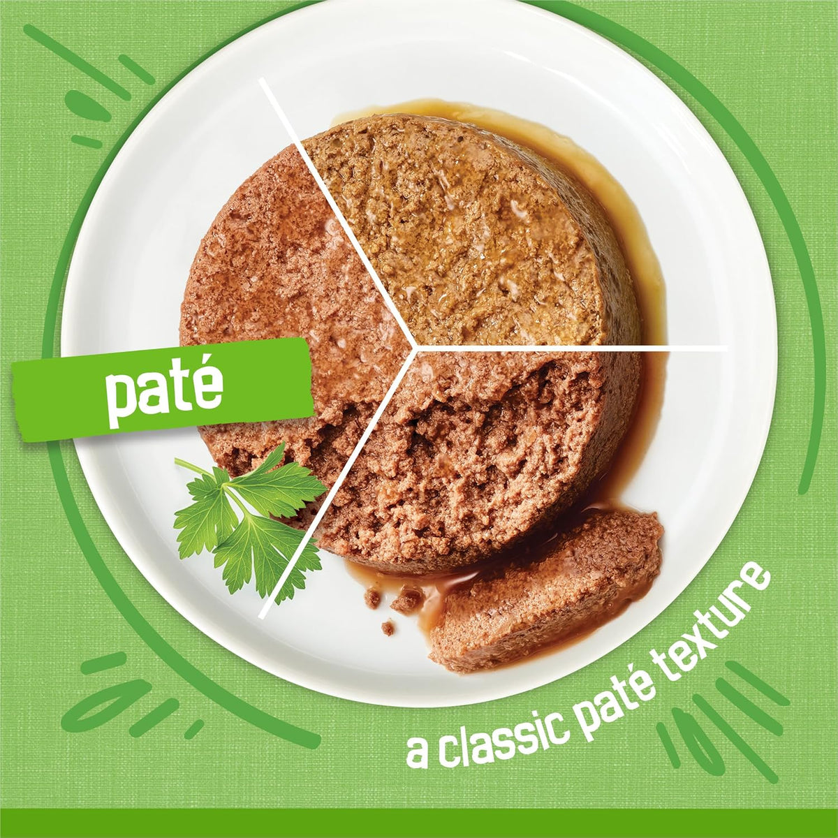 Mixed grill flavor can with smooth paté presentation
