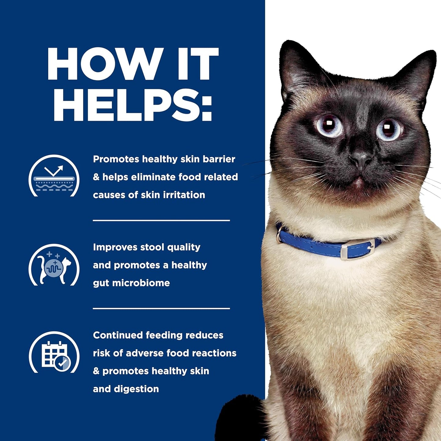 Hills prescription diet food sensitivities cat food showing the vet recommended seal
