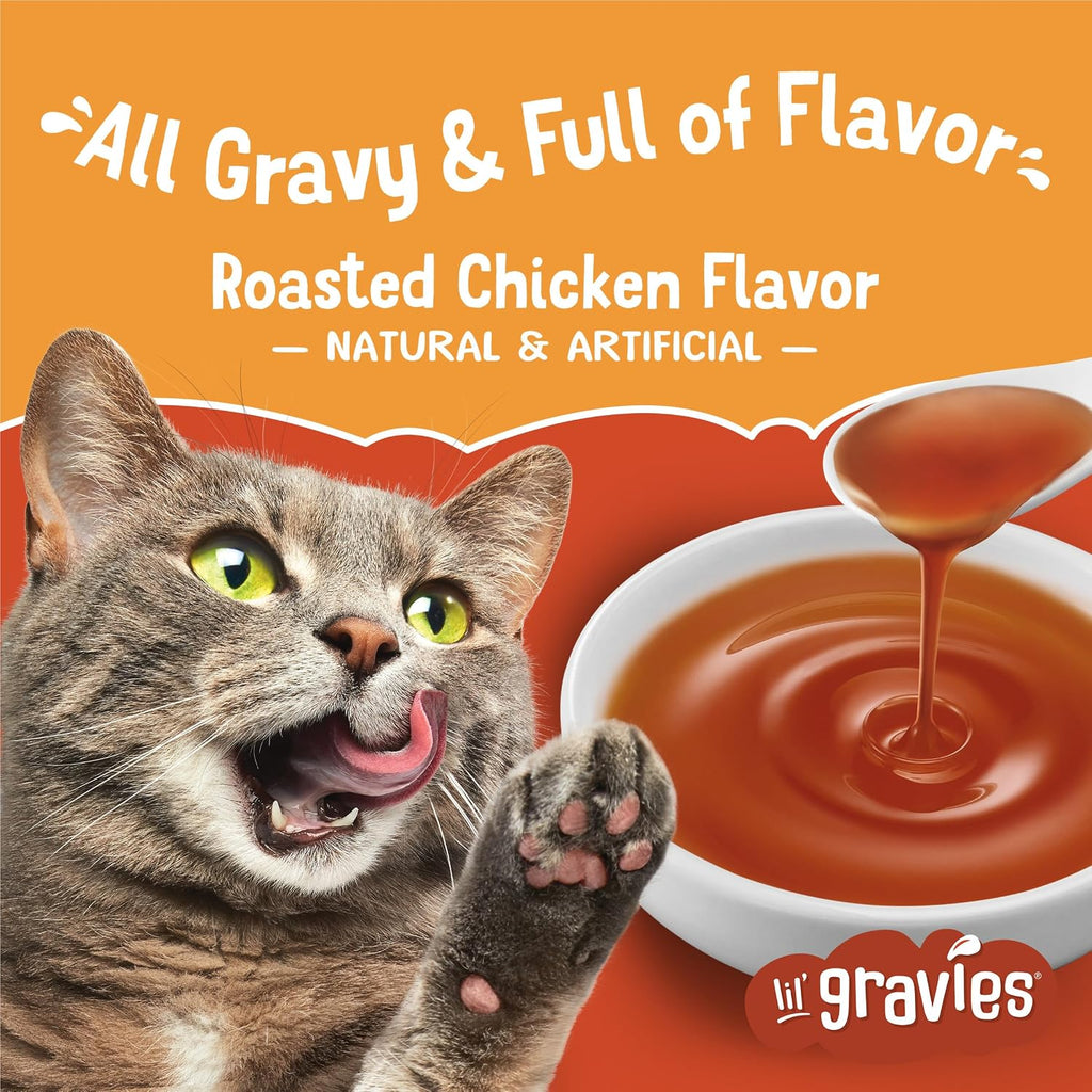 Friskies lil gravies 16 pack pouches layout display
