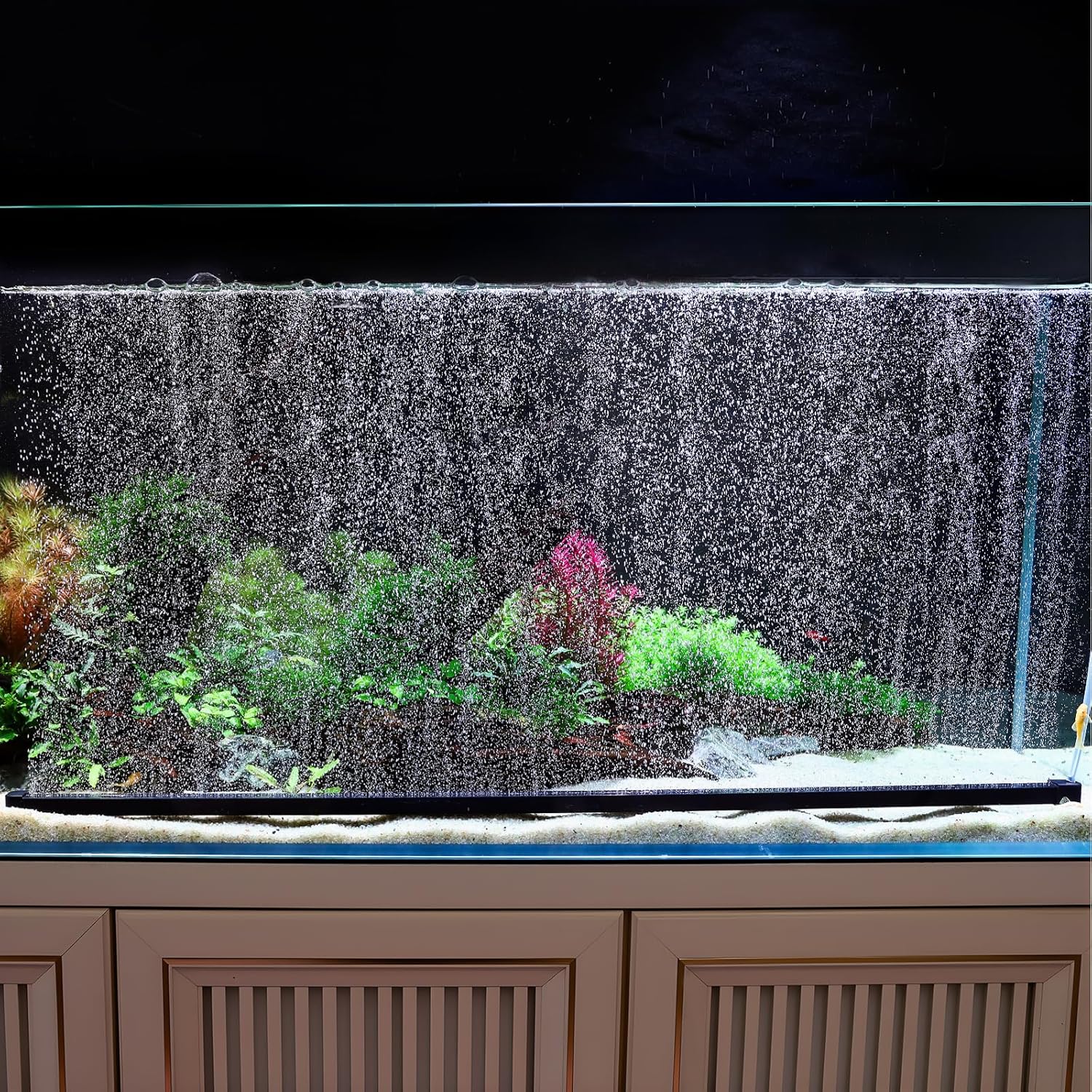 hygger Weighted Nano Mist Bubble Wall Bar, 9.8" Self-Sinking ABS Air Stone Strip with Gentle Oxygen Diffuser for Freshwater & Marine Aquarium, Hydroponics - Image 9