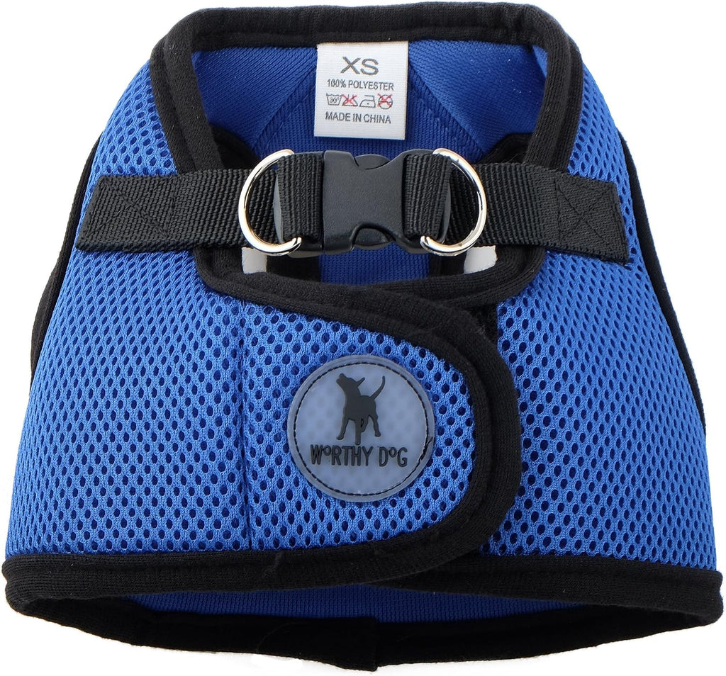The Worthy Dog vest harness displaying secure buckle closure